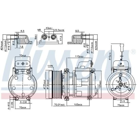 Airco-compressor NISSENS 890331