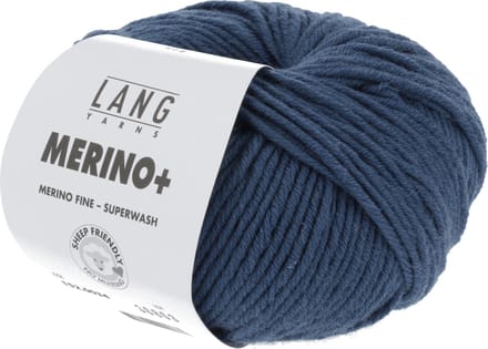 Lang Yarns Merino Plus - 34 rookblauw - Merinowol Garen