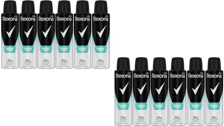 Rexona - Men - Deodorant Spray - Marine Fresh - Antiperspirant 48H - Grootverpakking - 12x 150ml