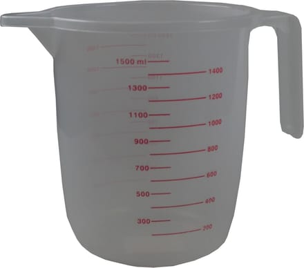 Benson Maatbeker - Kunststof - 1500 ml - Handvat - Maataanduidingen