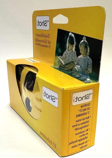 Wegwerpcamera Geel - Eenmalige Camera - Feestjes Fotograferen - Met Ingebouwde Flits - 3-Pack - Geel