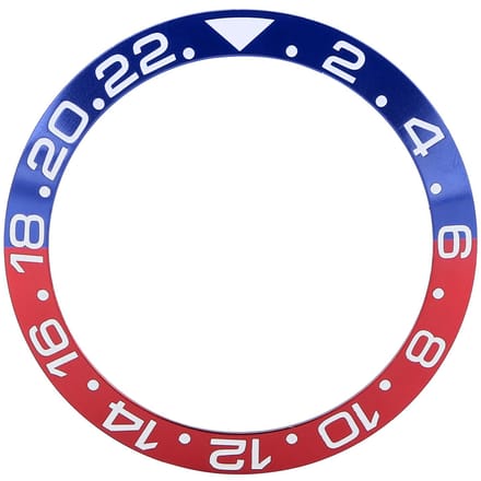 Aluminium Horloge Bezel Inzetstuk Polshorloge Bezel Inzetstuk Ring Vervangingsonderdelen Accessoire blue