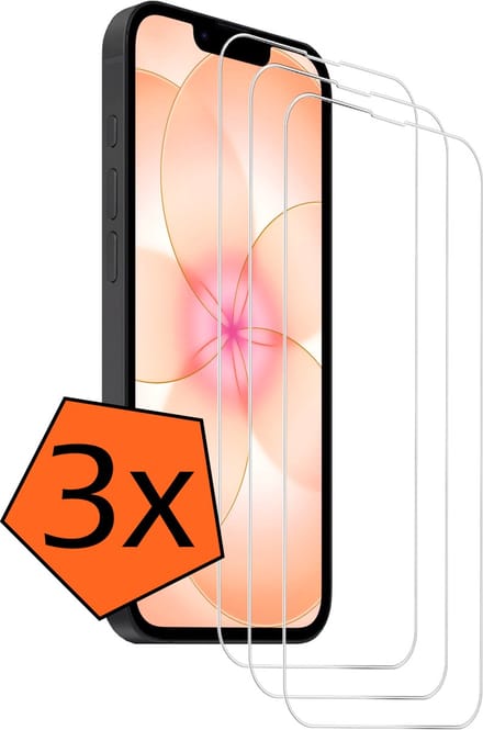 Screenprotector - 3 Stuks - Geschikt voor Apple iPhone 17e - Volledige Dekking - Gehard Glas - Beschermglas - Tempered Glass - Screen Protector