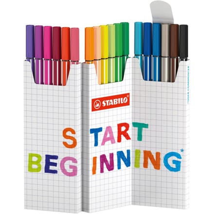 Stabilo Pen 68 - Premium Viltstift - Desk Set - 18 Stuks