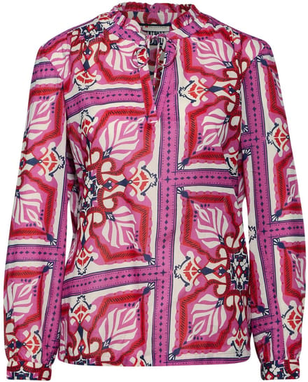 A344657 LTD QR Printed tunic blouse