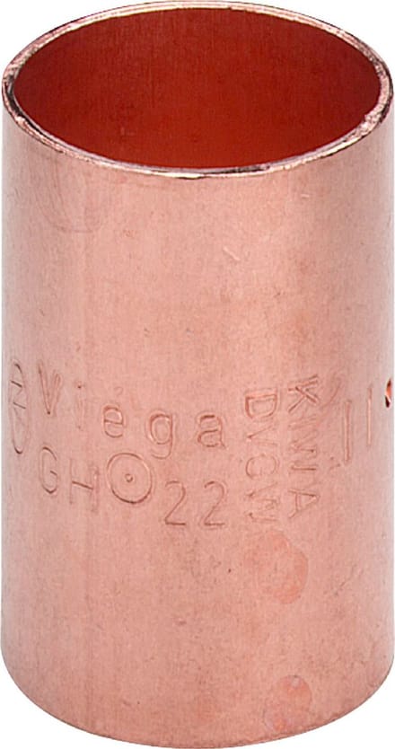 Sok capillair 22x22mm roodkoper