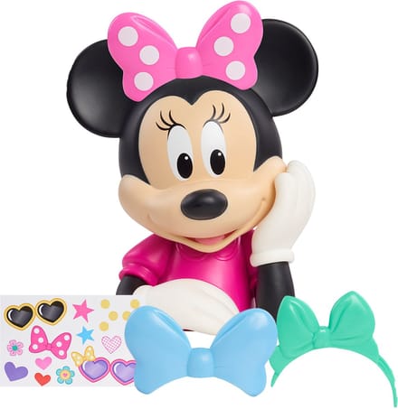 Disney Minnie Mouse Bowdazzling Stylinghoofd - 15 cm hoog - incl. accessoires