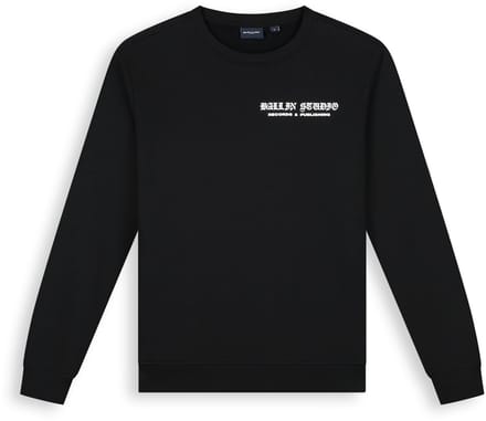 Ballin Amsterdam - Heren Regular fit Sweaters Crewneck LS - Black - Maat M