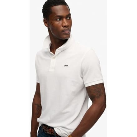 Superdry Classic Pique Korte Mouw Poloshirt Wit 3XL Man