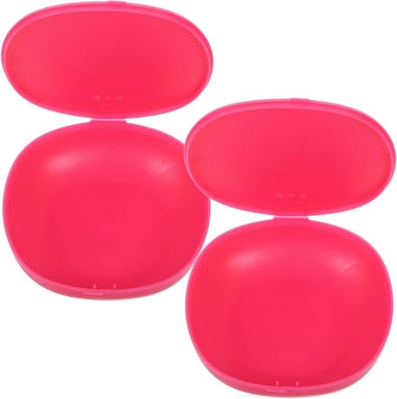 Menstruatie Cup Opbergdoos - Beker Houder - Hygiënisch Opbergen - Draagbaar Compact Ontwerp - 2 Stuks 8.5 cm - Wit