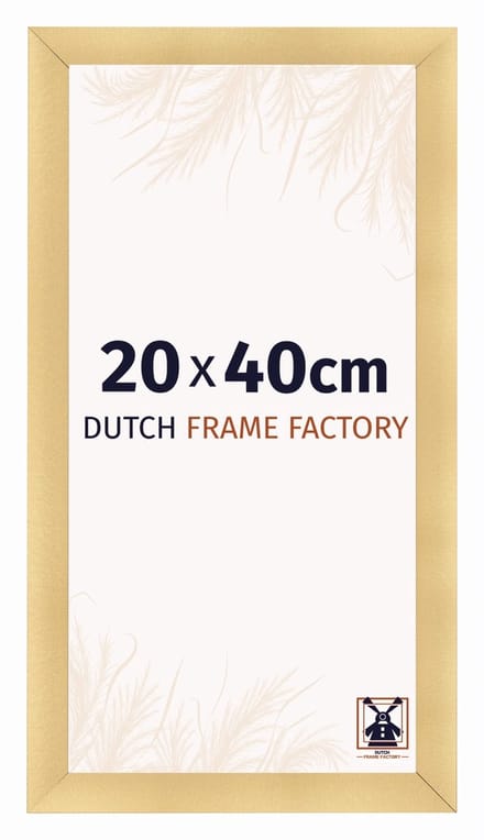 Fotolijst 20x40 cm - MDF - Goud Mat - Praag