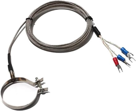 Temperatuursensor Sonde - Roestvrij Staal - Industriële Meting - Waterdicht Ontwerp - 40mm Spoeldiameter - Zilver