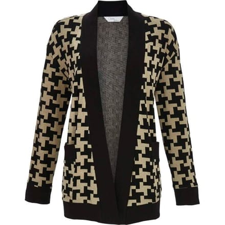 Ringella Vest abstract pied de poule Zwart vrouw 46