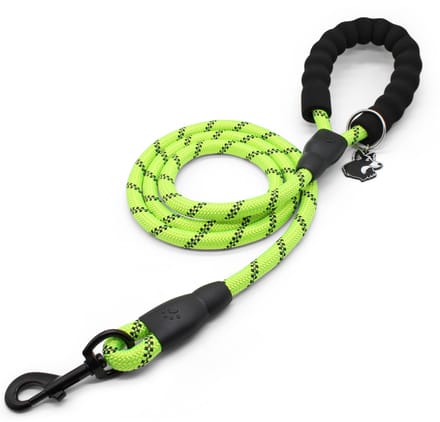 Dougi - Hondenriem 1.5 m - Reflecterend - Met Poepzak-Sleutelhanger & Gratis E-boek - Groen