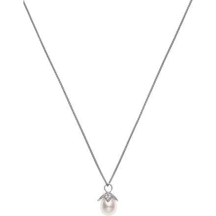 zilveren ketting met parel
