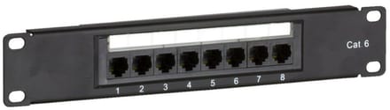 DSIT 10 inch CAT6 UTP patchpaneel - 8 poorts