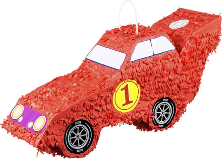 Boland - Piñata Raceauto - Verjaardag, Kinderfeestje, Themafeest - Voertuigen