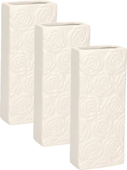 Gerimport Waterverdamper - 6x - wit - keramiek - 400 ml - radiatorbak luchtbevochtiger - 7,4 x 17,7 cm