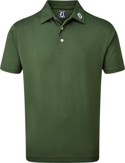 Heren Golf Polo - Footjoy Stretch Pique Solid - Olive - M