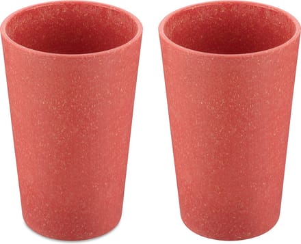 Drinkbekers, 0.35 L, Set van 2, Organic, Natuur Koraal - Koziol|Connect