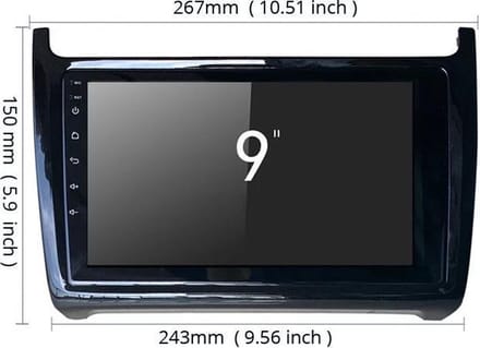 Volkswagen Polo 2014-2017 1+16GB Android 12 navigatie en multimediasysteem bluetooth usb wifi