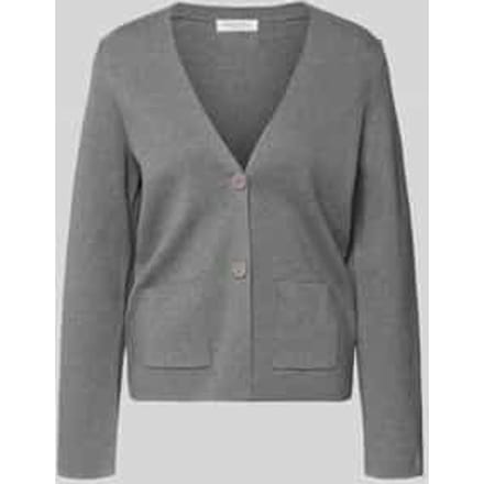 Loose fit gebreid jack met V-hals