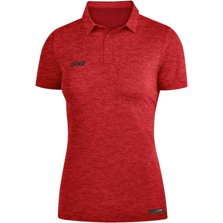 Jako Premium Basics Polo Dames - Rood Gemeleerd | Maat: 38