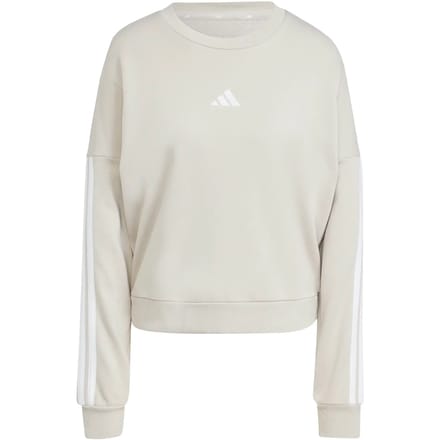 Adidas Essentials 3 Stripes French Terry Sweatshirt Beige M Vrouw