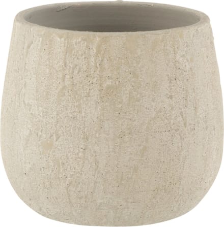 J-Line bloempot Spikkel - keramiek - grijs - medium - Ø20 x H18.5 cm