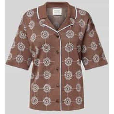 Regular fit gebreide blouse met 1/2-mouwen