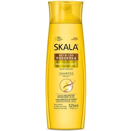Skala Nutri&ccedil;&atilde;o Poderosa Manteiga De Karit&eacute; Shampoo 325 ml