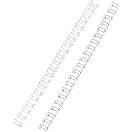 GBC Wirebind draadruggen, 21-rings, 6mm, wit, A4, 100 stuks