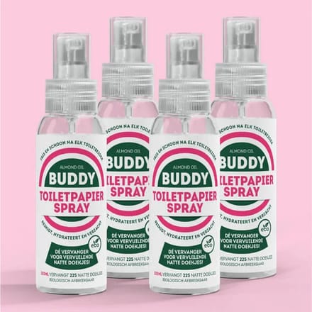 The Good Brand - Buddy toiletpapierspray - 4 Pak - 4 x 100ml