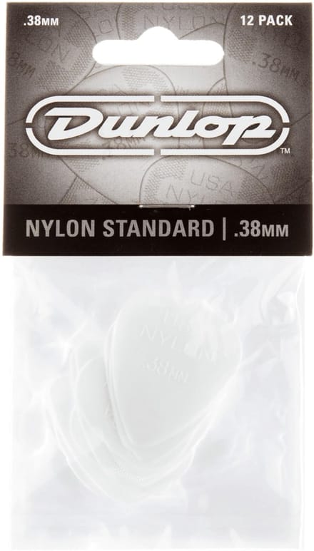 Dunlop Nylon Standard .38 Plectrum 12-Pack - Plectra