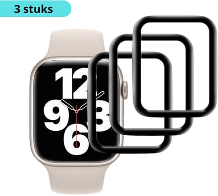 MY PROTECT - 3x Screenprotector Geschikt Voor Apple Watch Series 10 42mm - Transparant