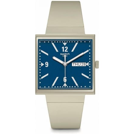 Swatch What If - Square SO34T700 What If... Beige? Horloge