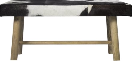 bank chalet koe zwart 95cm