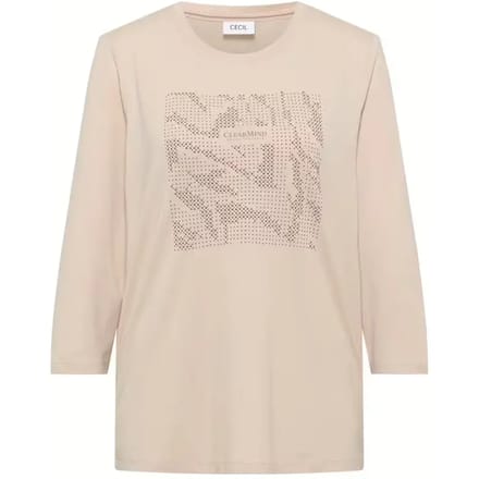 Dames-T-shirt met lange mouwen Cecil Clear Mind FP