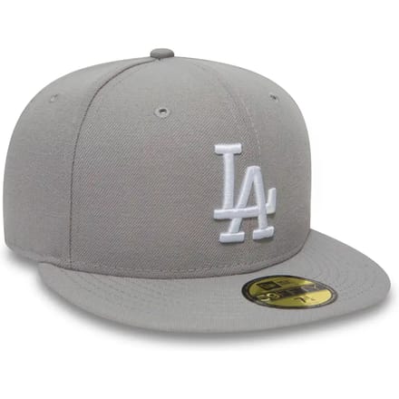New Era pet 59fifty mlb  basic los angeles Grijs-7 1/4 (58)