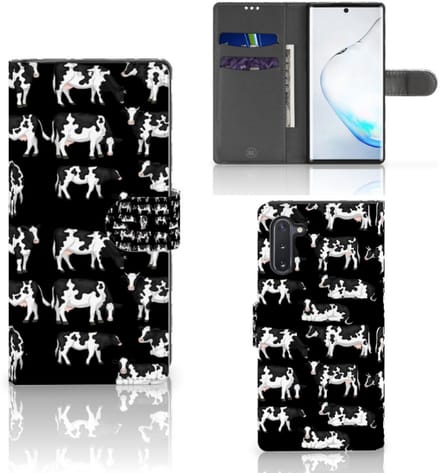 Book Case voor Samsung Galaxy Note 10 Telefoonhoesje met Pasjes Koetjes