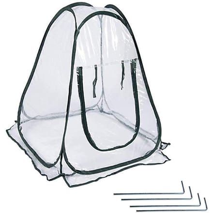 Opvouwbare Draagbare Mini Huis Tuin Kas Succulent Bloem Warme Hoes Winddicht Regenbestendig white