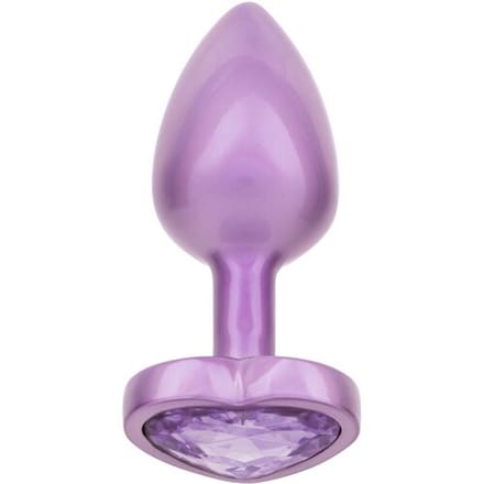 CalExotics Jewel Amethyst Heart Buttplug - Klein