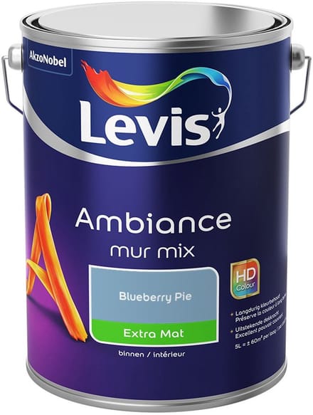 Levis - Ambiance Mur Extra Mat Mix - Blueberry Pie - Mengverf - 5 L