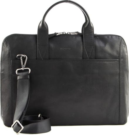 SADDLER Business tas Schoudertas met laptopvak Gustav Computer Bag Black Zwart