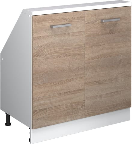 Vicco Rion Kast voor schuine wand – met 2 deuren Sonoma/Wit