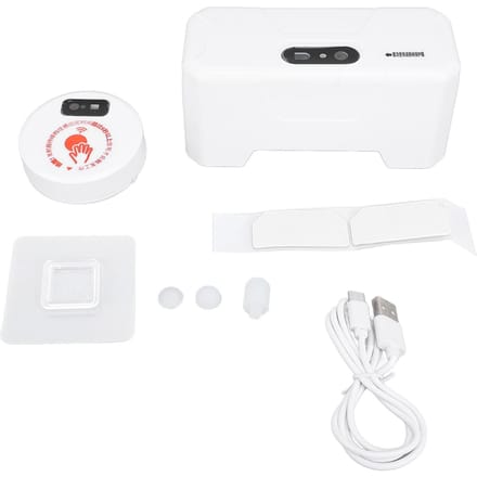 Automatische Toiletspoelset 20cm Sensing USB Oplaadbaar IPX6 Waterdicht Infrarood Sensor Touchless white