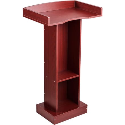 Podium Standaard 41 inch Houten Lessenaar met Opbergplank voor Klaslokaal Kerk
