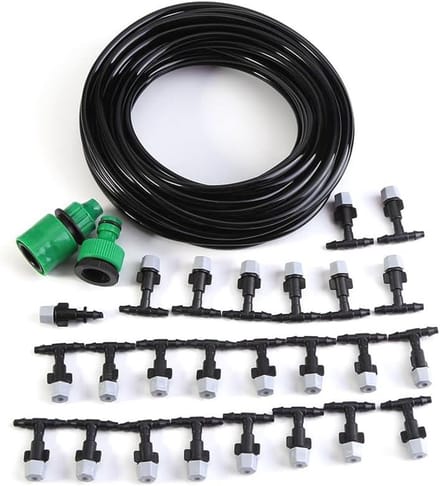 Verneveling Koelsysteem Slang Sprinkler Nozzle Tuin Patio Micro Irrigatie Set (15M)