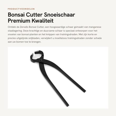 Dailygoods- Bonsai Schaar Premium Kwaliteit - Mangaan Staal - Ergonomisch Handvat - Efficiënte Snijbladen - Multi Functioneel - Duurzaam - Snoeischaar