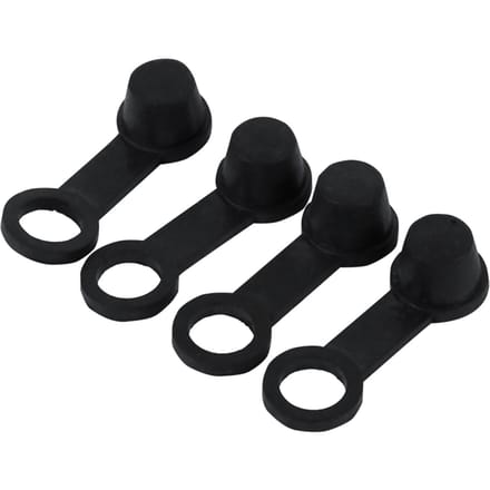 4x Zwarte Rubberen Remontluchtingsnippel Vetkap Stofkap 8mm Motorfiets Motor wit